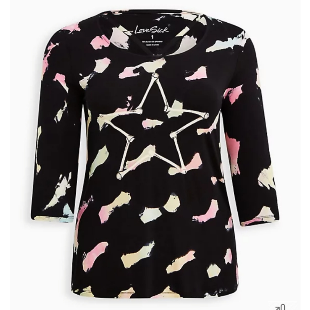 TORRID LoveSick Tie Dye Strappy Top 5